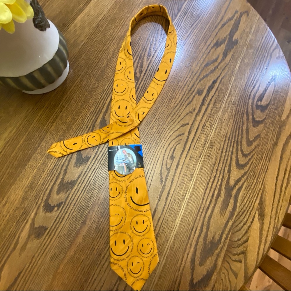 Keith Daniels smiley face “Jesus Loves You “ tie